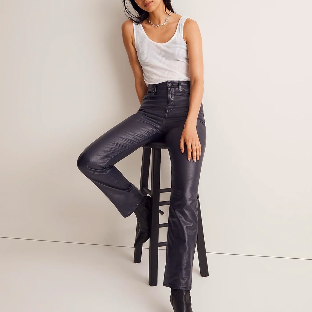 *NWT* MADEWELL - '90s Straight Jean in Midnight Blue Foil (24)
